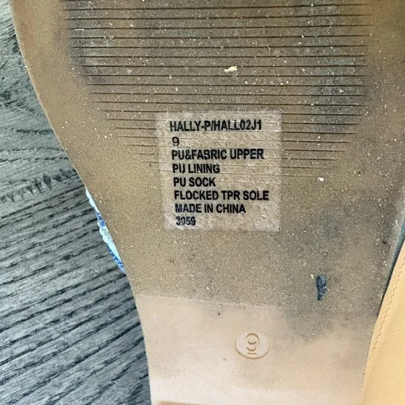 Madden Girl Blue and Tan Chevron Sandals - Picture 5 of 5